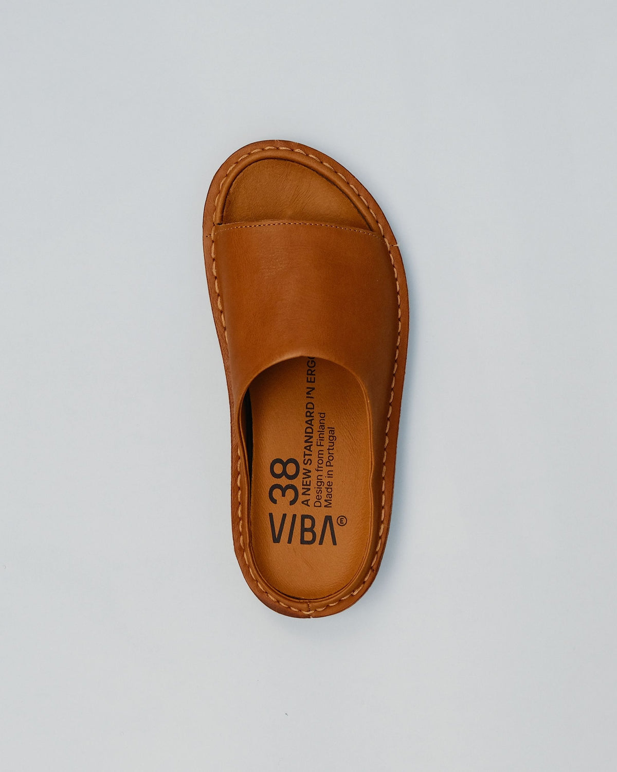 SAINT TROPEZ Leather Cognac Brown