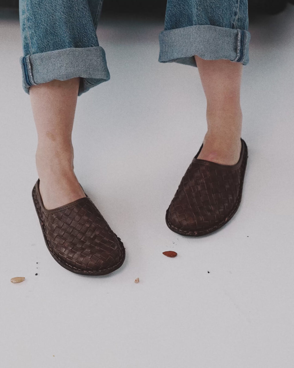 ROMA Woven Leather Cocoa Brown