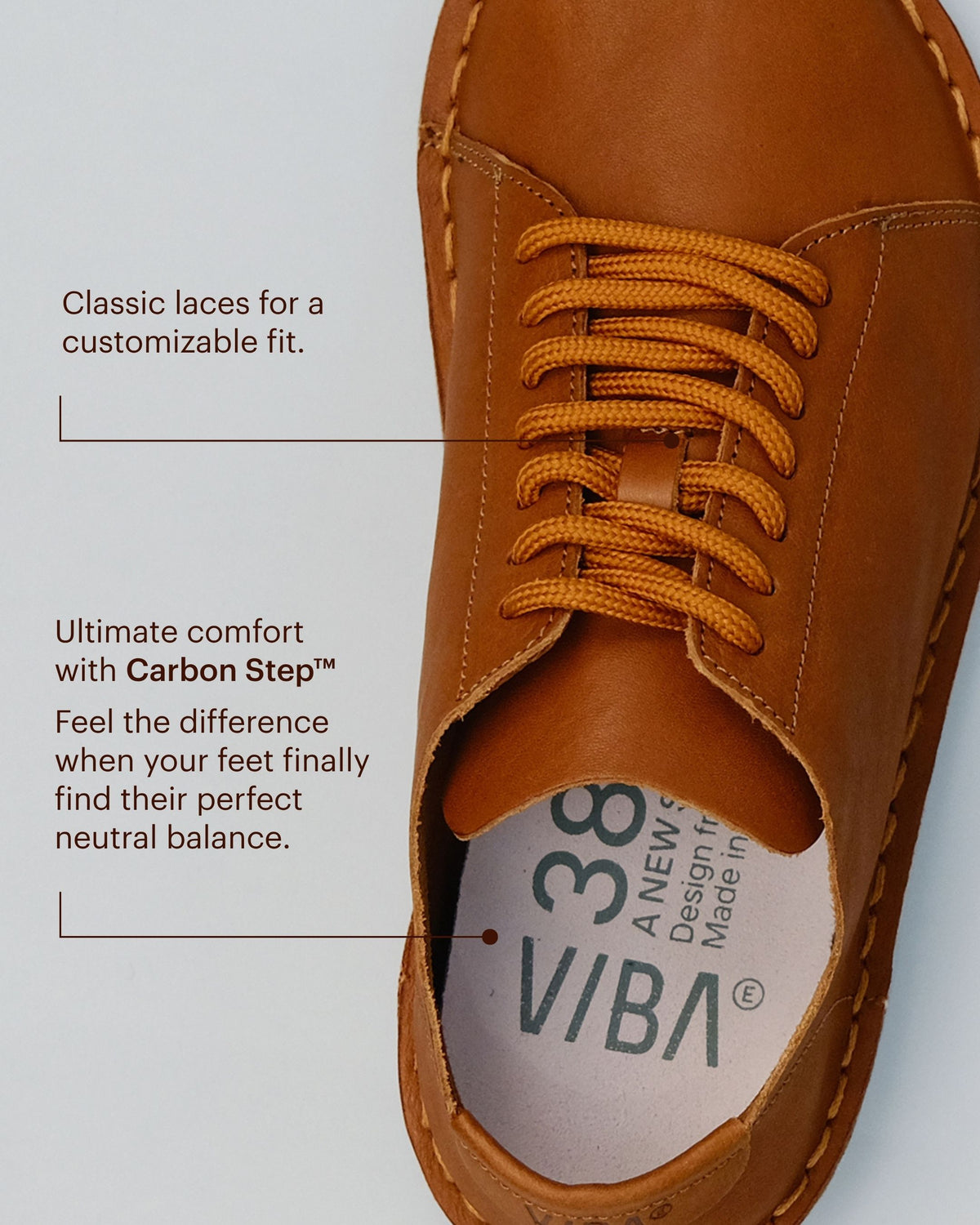 LISBOA Leather Cognac Brown